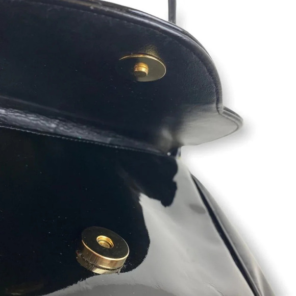 Vintage  RO-EL Montreal Black Vinyl Crossbody Bag - Picture 9 of 12